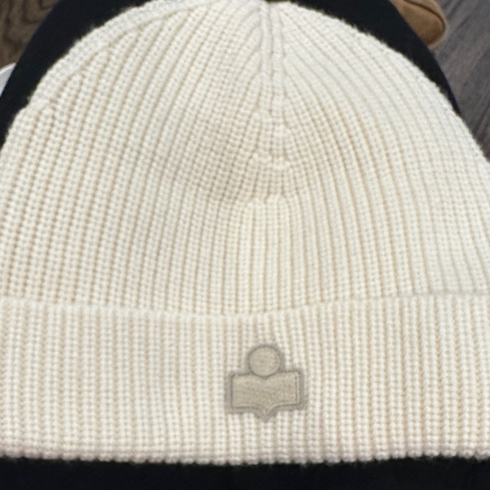 Isabel Marant Cream Knit Beanie